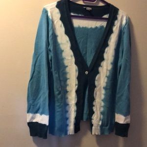 J.Jill cardigan one button and 100% cotton